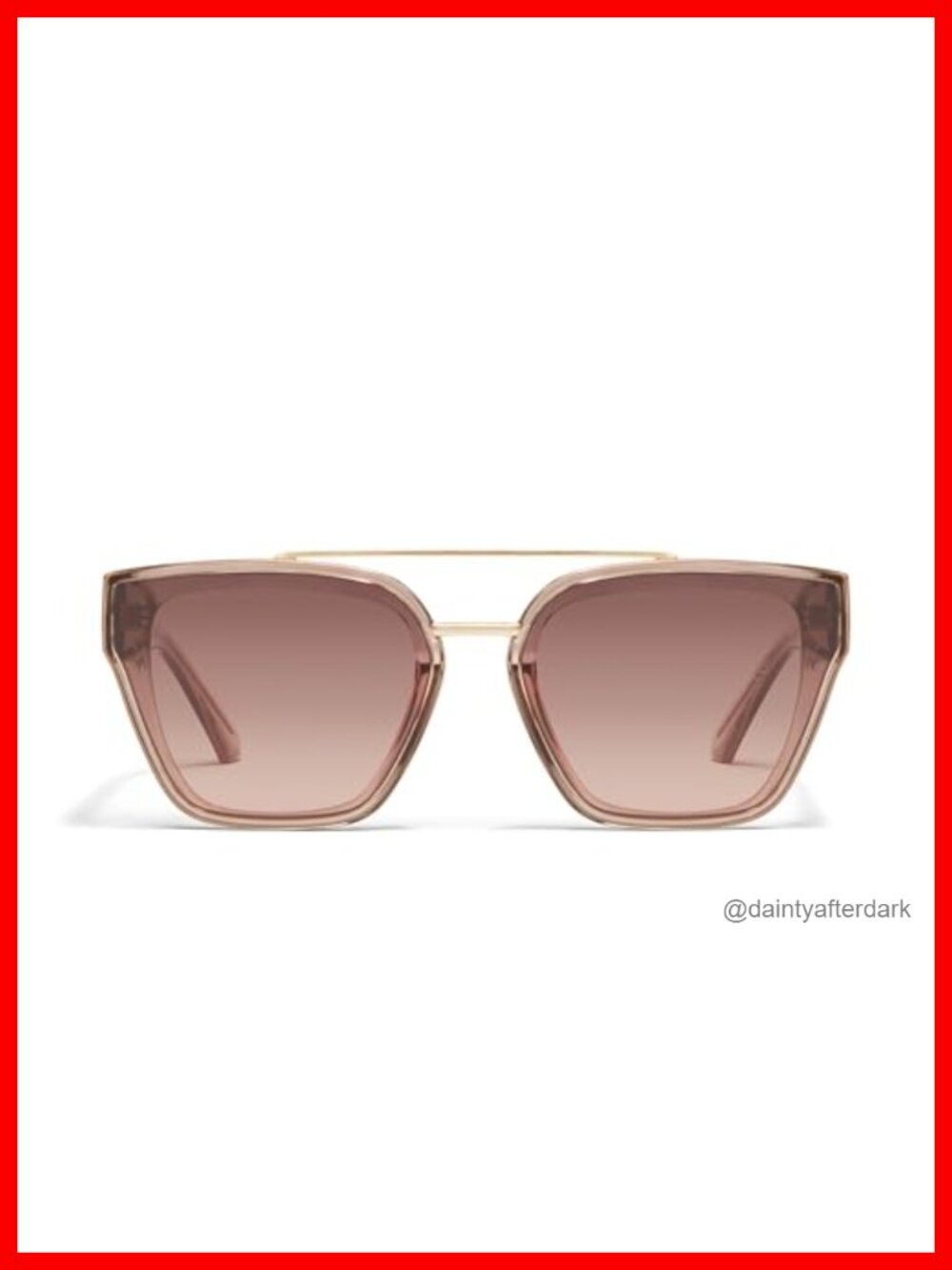 Oversized Square Sunglasses with UV Protection Lenses